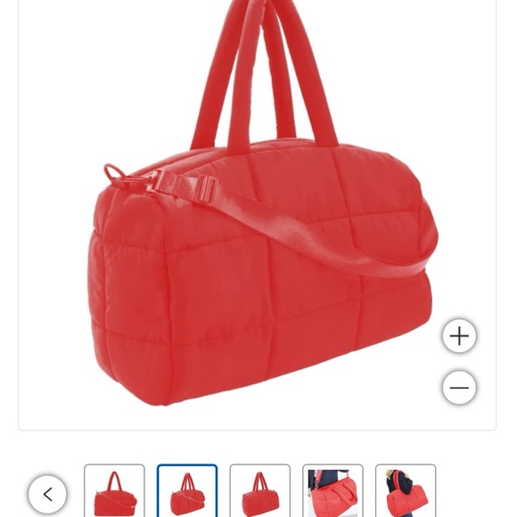 My Tagalong Cloud Quilted Red Travel Bag - Picture 4 of 5